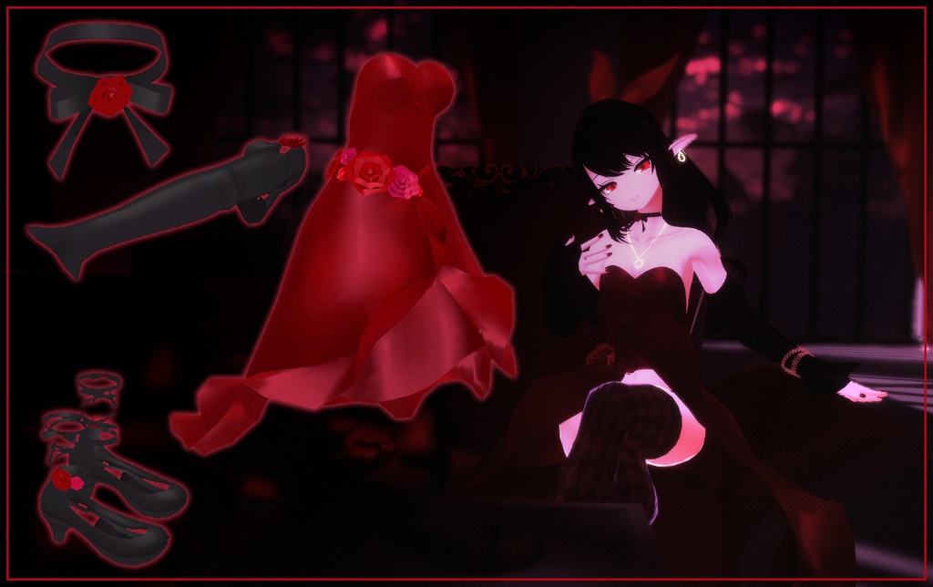 5アバター対応, カミラの歓喜, 赤いドレス(Carmilla's Dress, The Red dress)