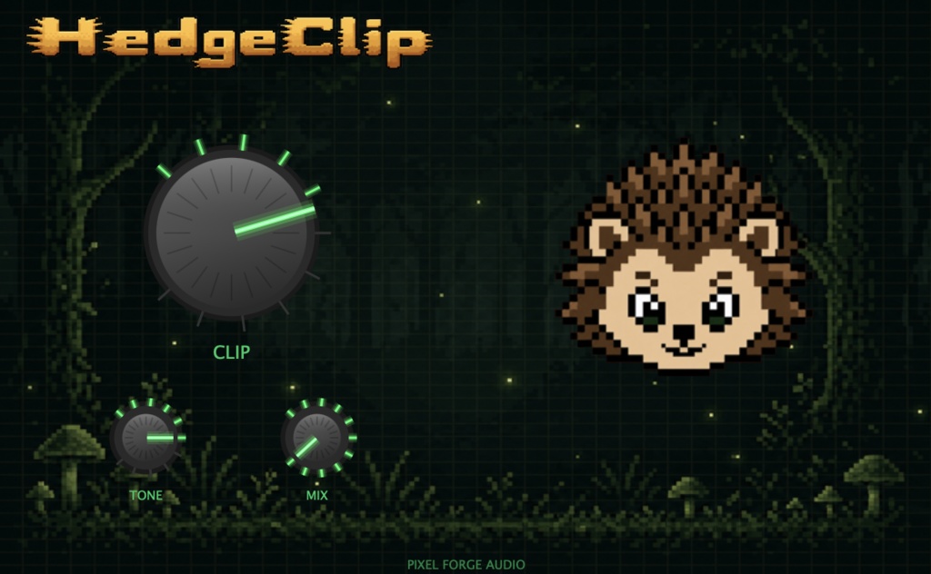 【サチュレータープラグイン】HedgeClip - 8-Bit Clipper/Saturator Plugin