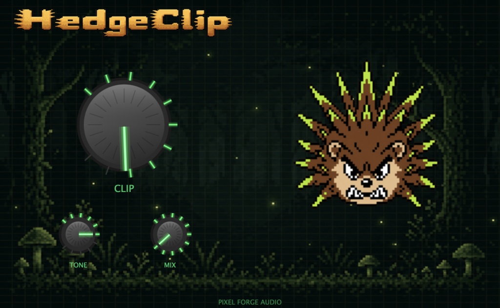 【サチュレータープラグイン】HedgeClip - 8-Bit Clipper/Saturator Plugin