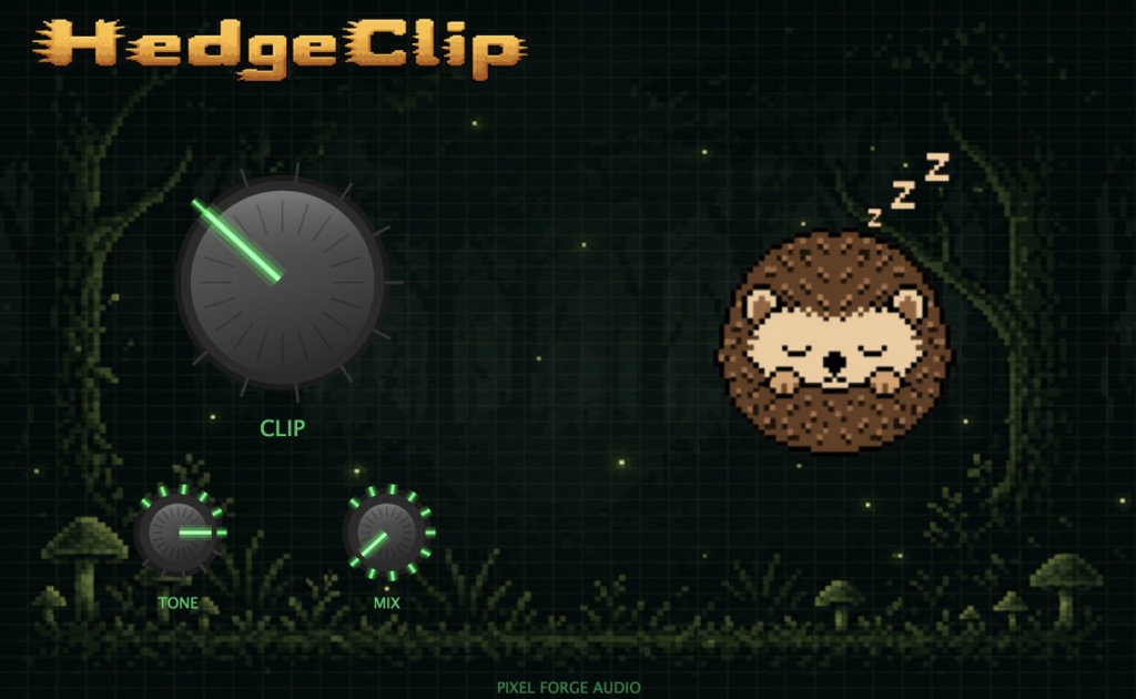 【サチュレータープラグイン】HedgeClip - 8-Bit Clipper/Saturator Plugin