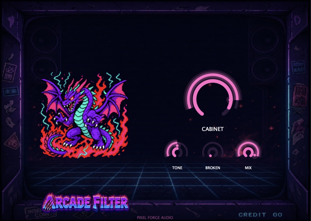 【アーケード筐体風エフェクト】Arcade Filter - Arcade Cabinet Style Filter Plugin
