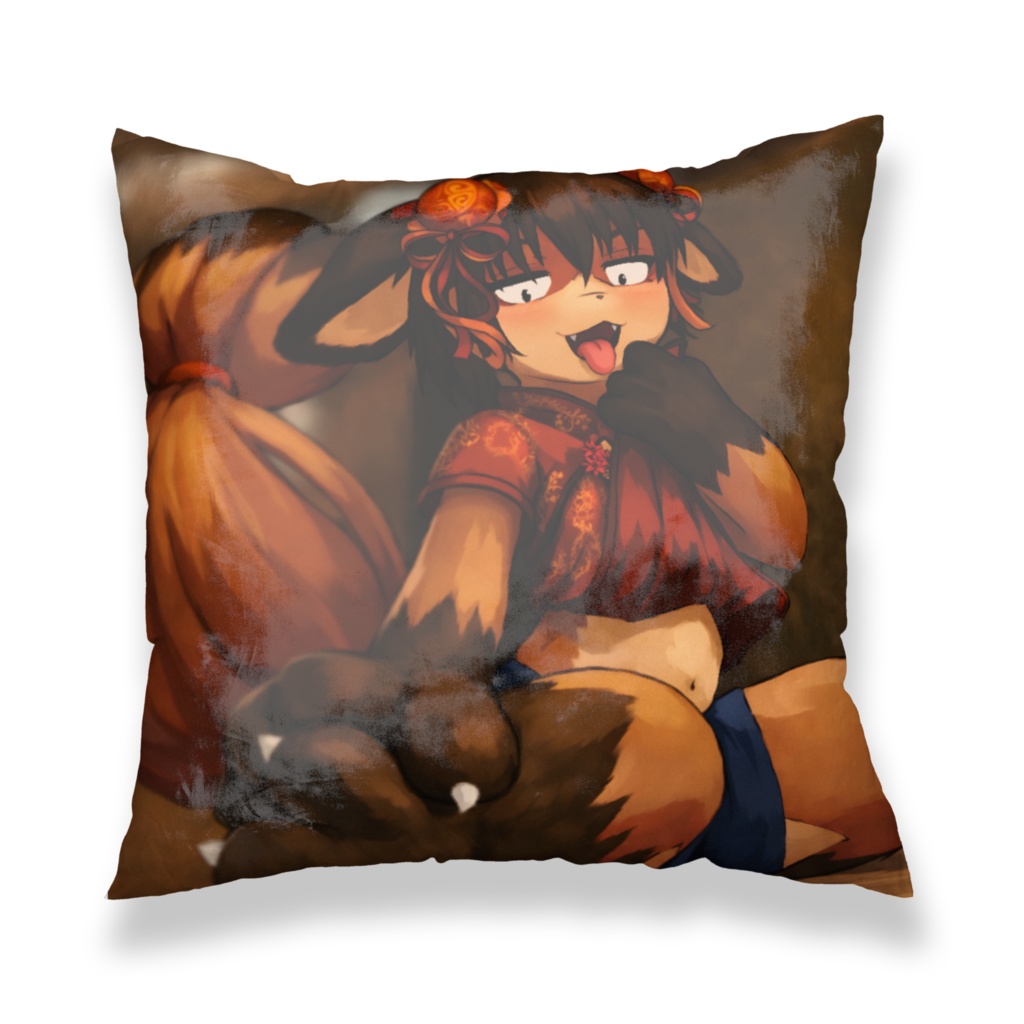 ミニなこちゃんクッションカバー（絵：のえぴん）