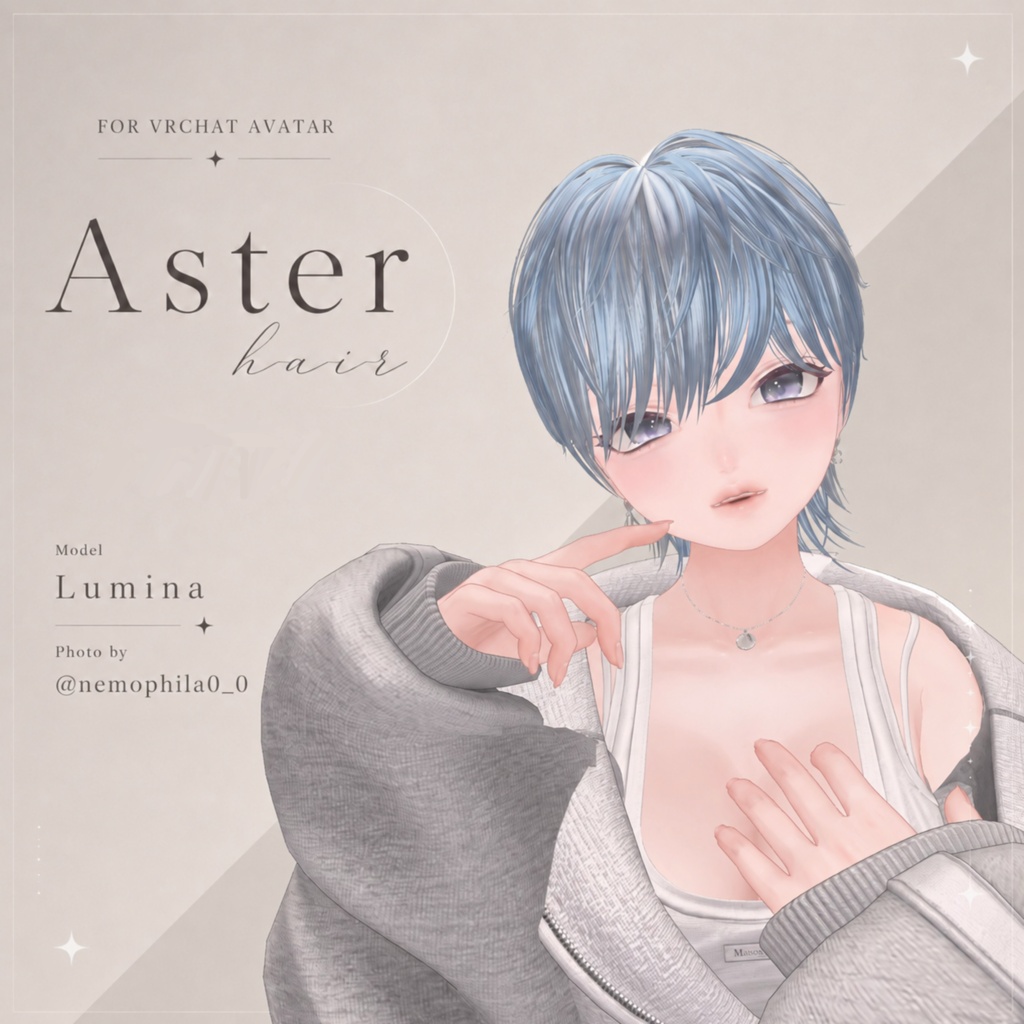 Aster hair 16体対応