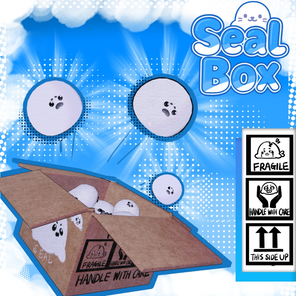 Seal Box | 箱の中にアザラシ | Vrchat対応 |