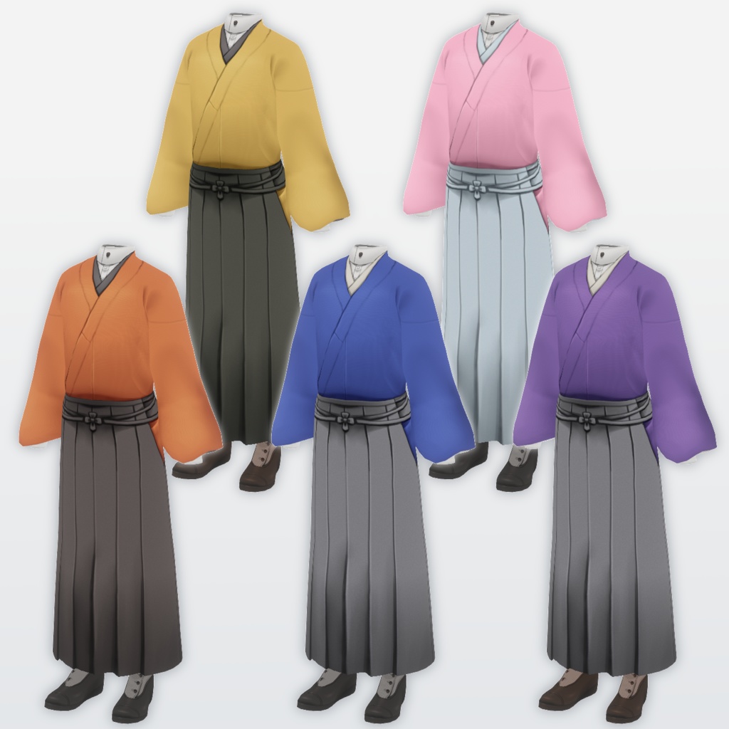 【VRoid】書生風和装【無料有】