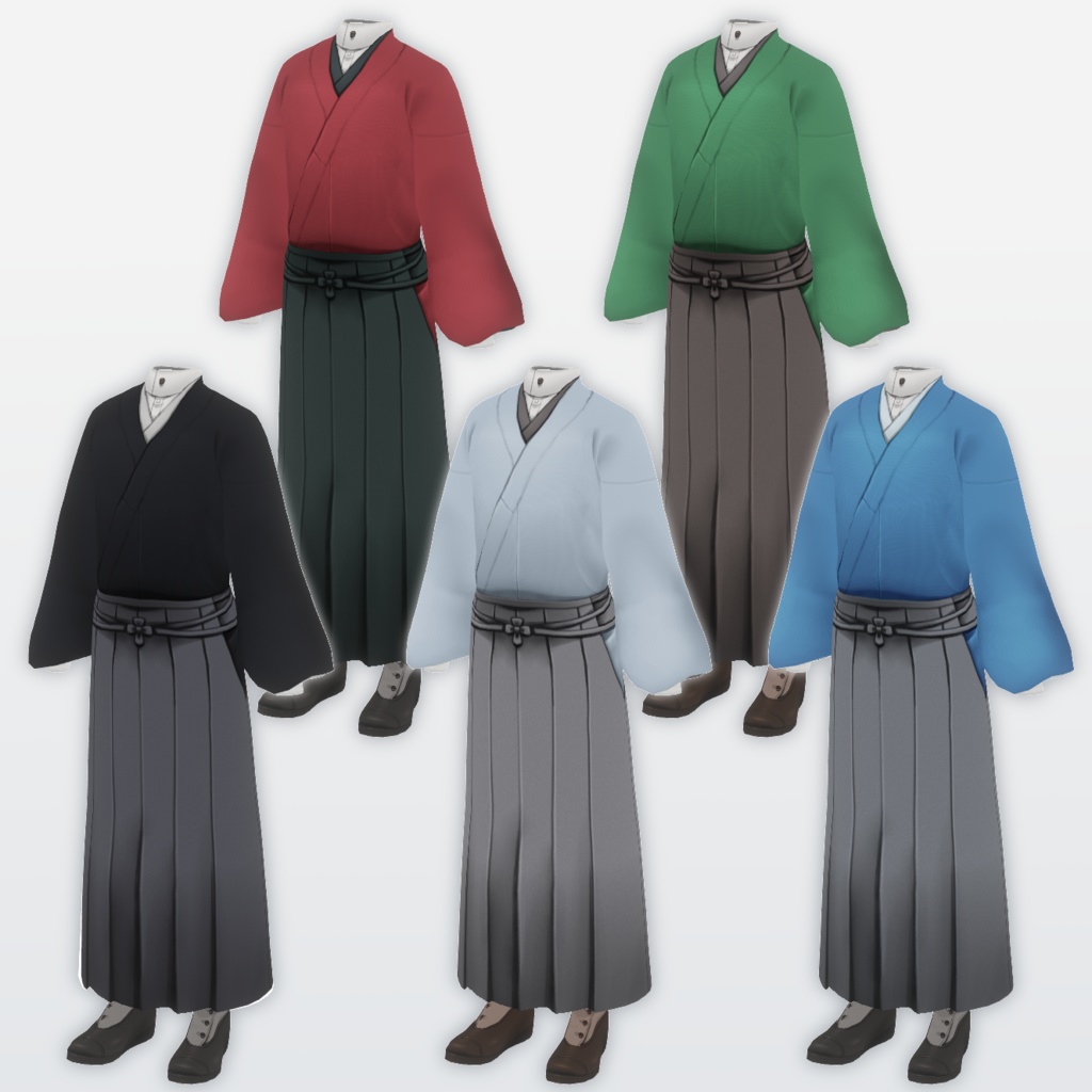 【VRoid】書生風和装【無料有】