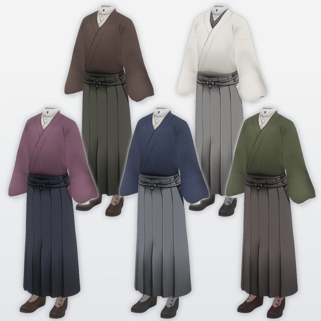 【VRoid】書生風和装【無料有】