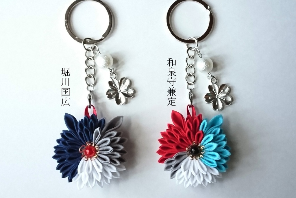 【送料込】ねこ耳刀剣乱舞イメージつまみ細工