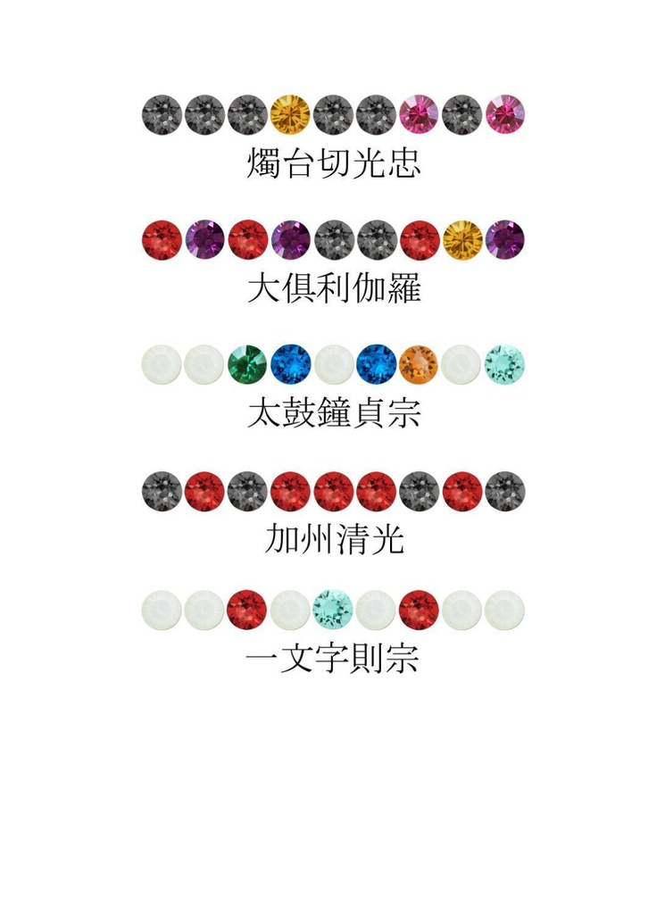 【送料込】刀剣乱舞イメージリング3