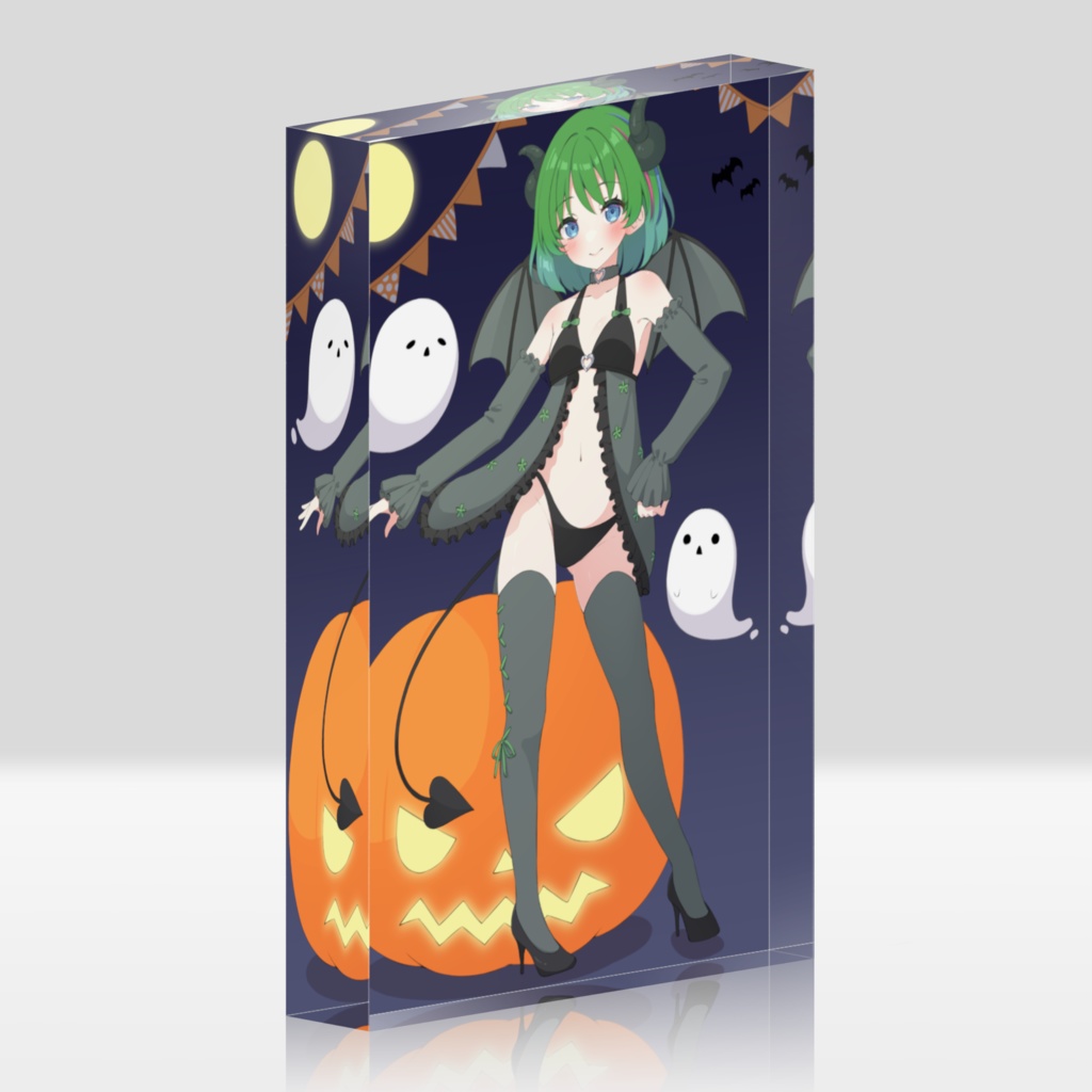 譜洲みどり ハロウィンアクリルブロック