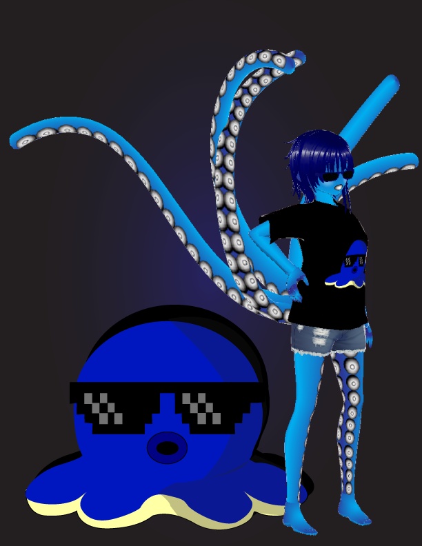 Jakie blue octopus