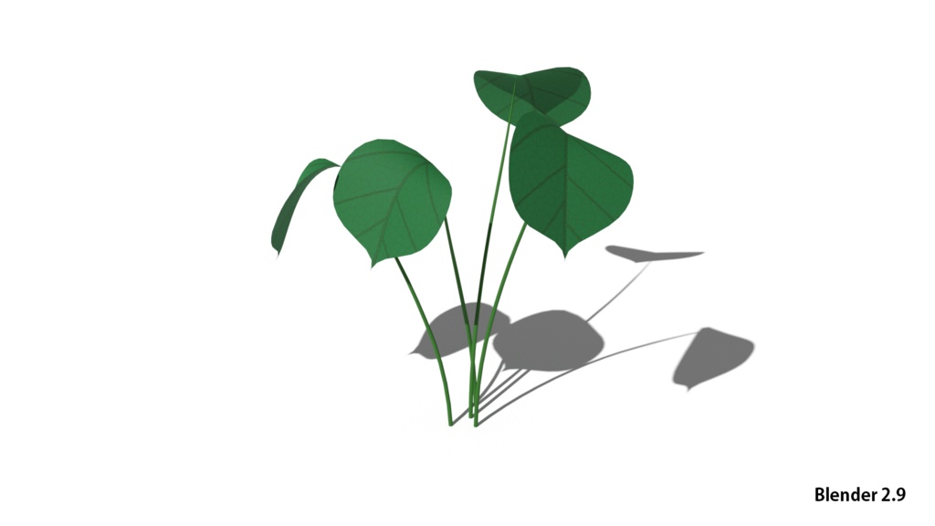 観葉植物モンステラの3DCG素材