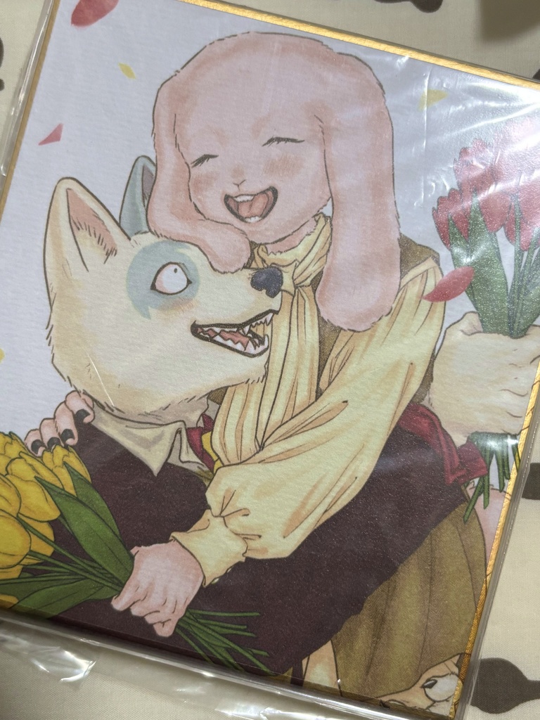 【グッズ】イラストミニ色紙（モク&鏡太郎）