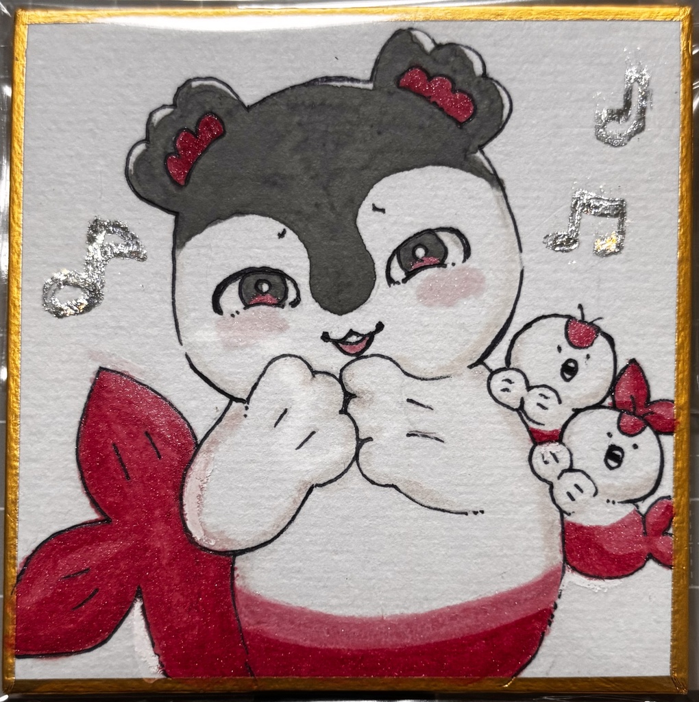 【手描き豆色紙】セイレーン&人魚/ちいかわ