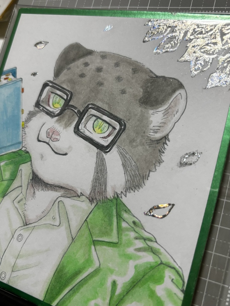【手描きミニ色紙】高村/Animal Oldman