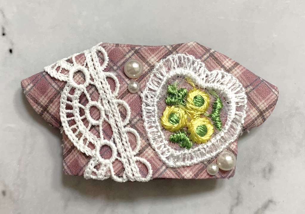 【10cmぬい服】リボンカラー