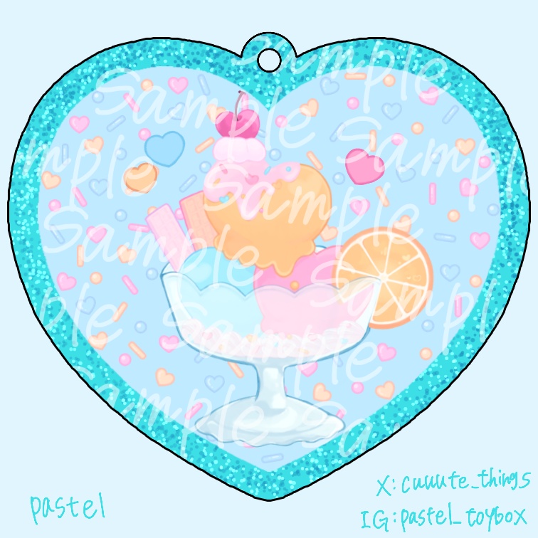 Pastel Color Sweets🩷🩵アクリルキーホルダー
