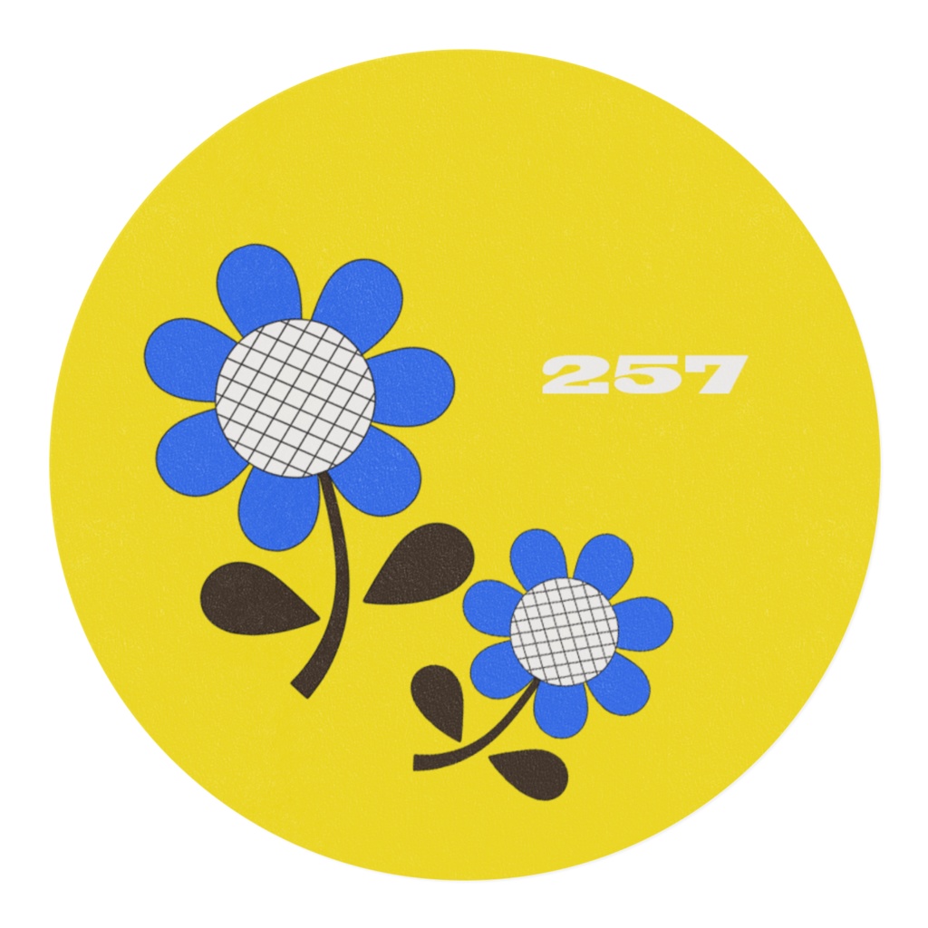 昭和レトロな花 マスキングテープ