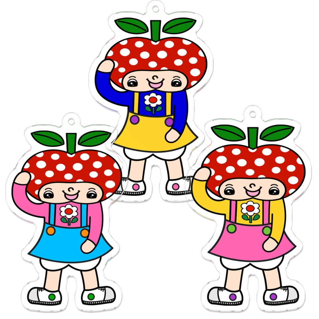 水玉リンゴちゃん こんちは!