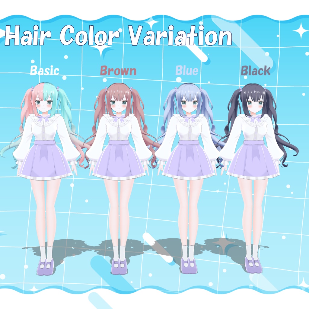 【配信用:汎用3Dモデル】Eri