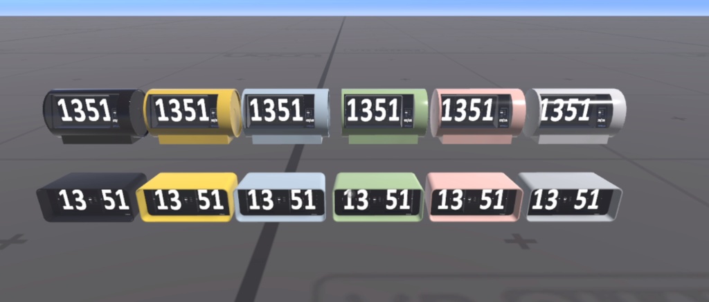 パタパタ動くフリップ時計 (Flip Clock & Calendar)