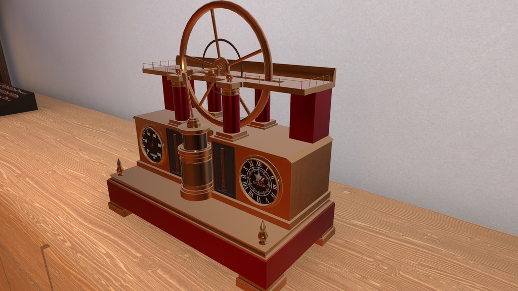 【VRC向け】Beam Engine Clock / 蒸気ビームエンジン時計