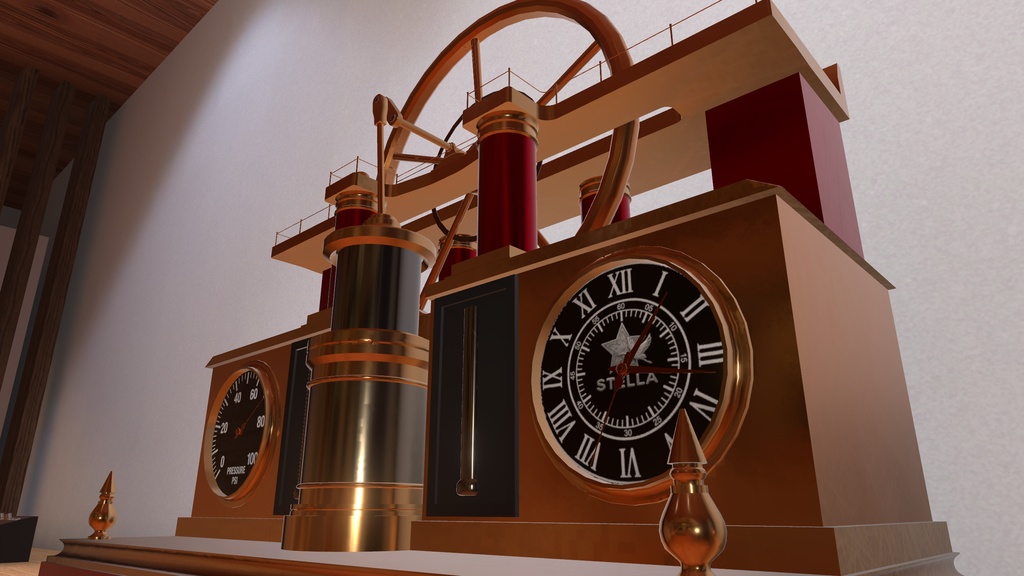 【VRC向け】Beam Engine Clock / 蒸気ビームエンジン時計