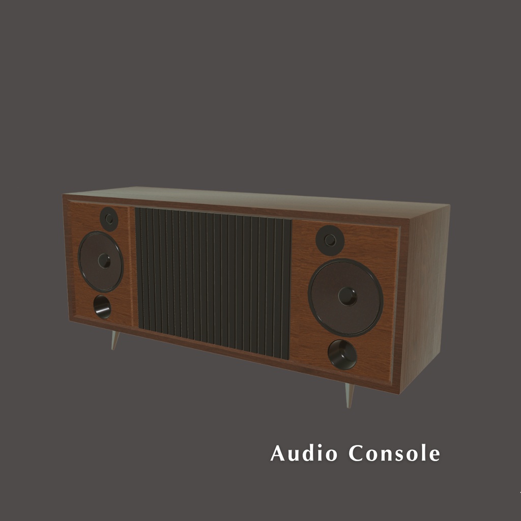 Mid-Century Audio Console / スピーカーキャビネット