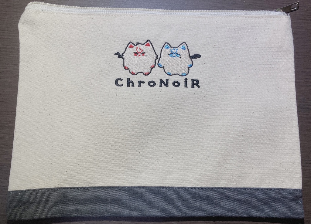 【非公式】ねこのわーる刺繍ポーチ