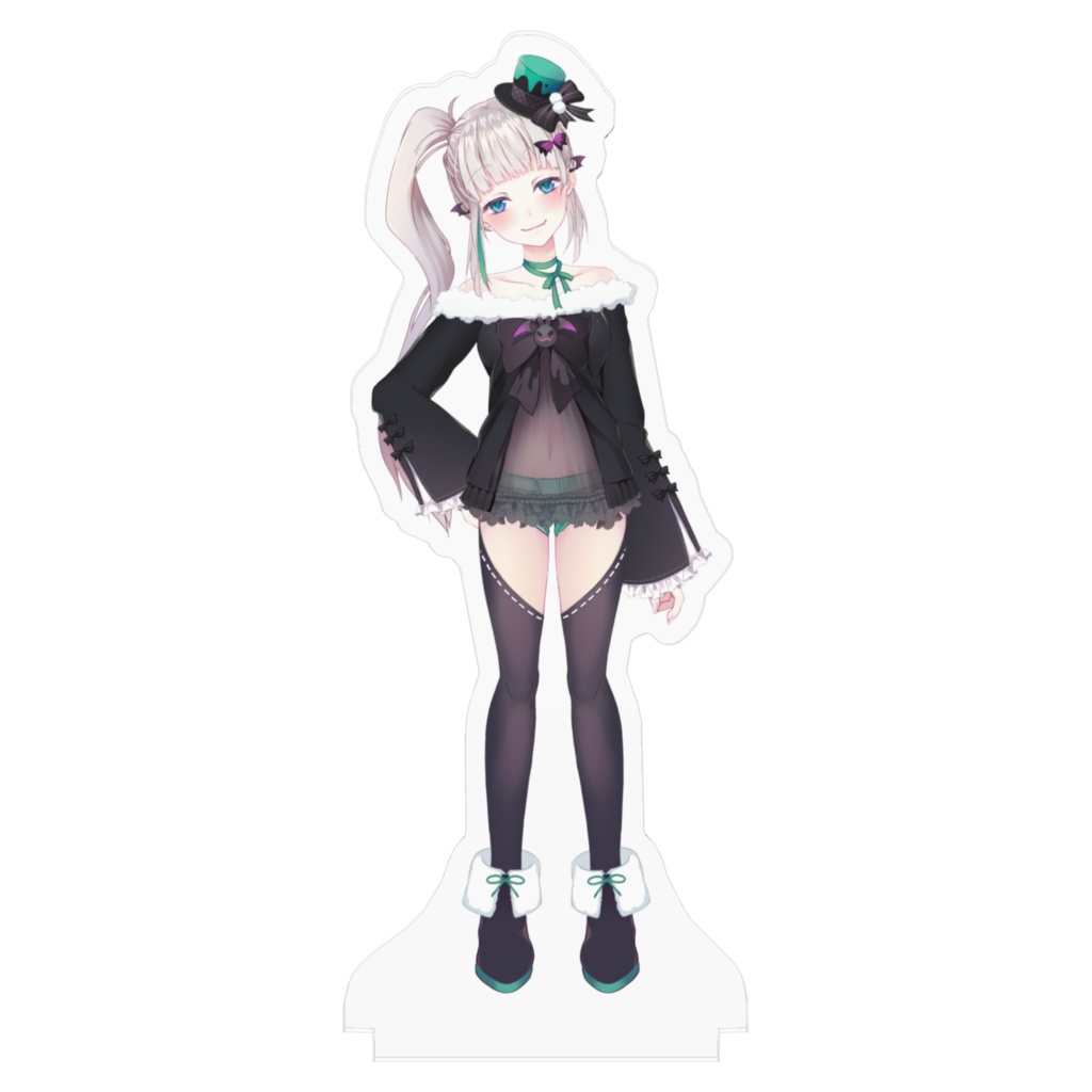 愛守ノユリ アクリルフィギュア デザインA・B(100x100mm)