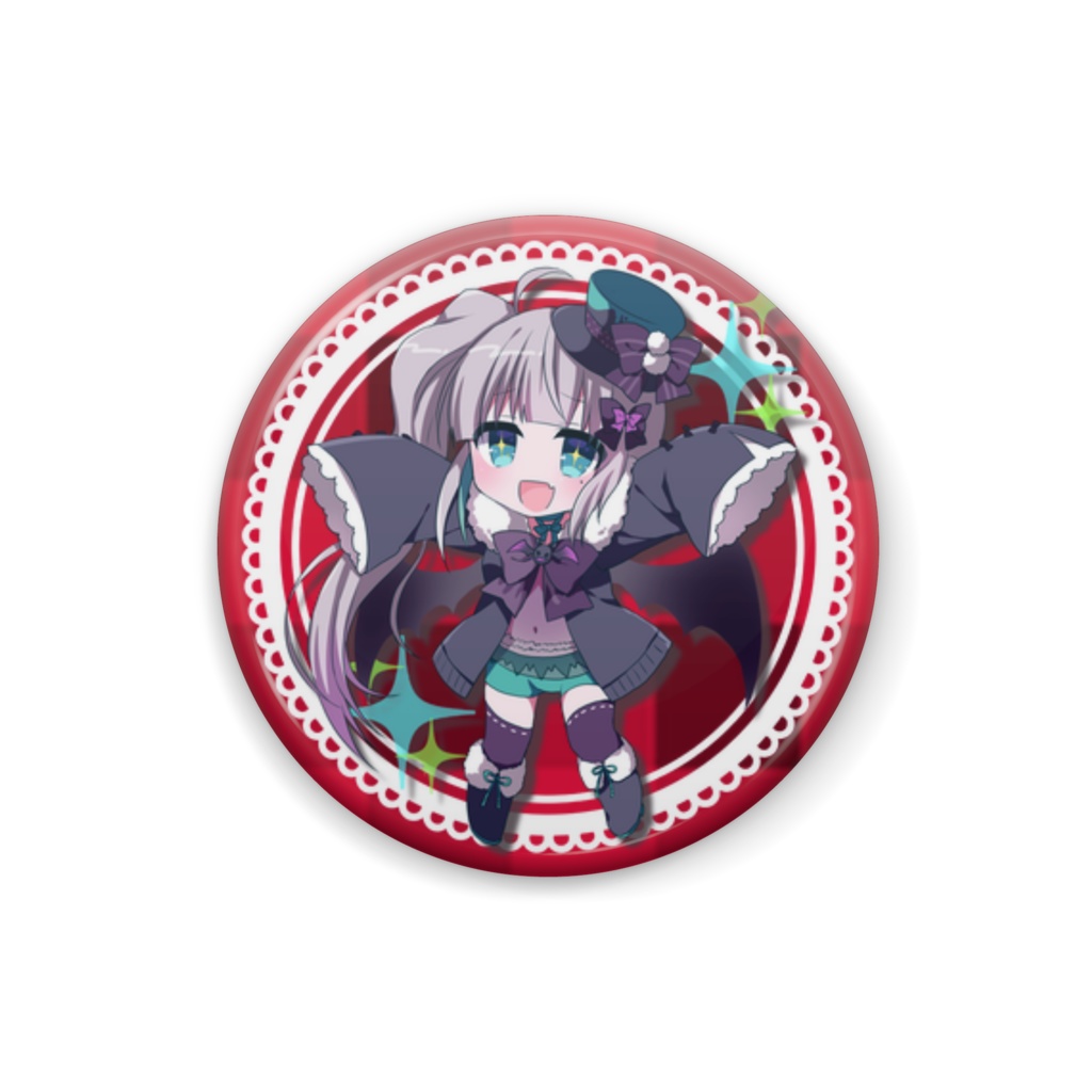 愛守ノユリ 缶バッジ デザインA