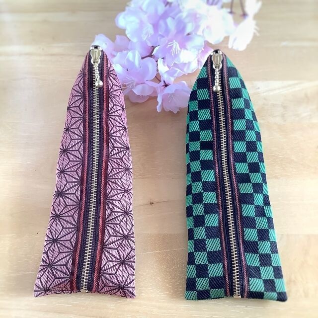 鬼滅の刃 炭治郎イメージカラー 畳縁 ペンケース