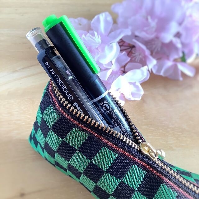 鬼滅の刃 炭治郎イメージカラー 畳縁 ペンケース