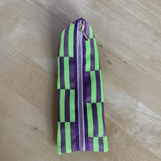 畳縁【エヴァンゲリオン風カラー】ペンケース しましま ネオンカラー