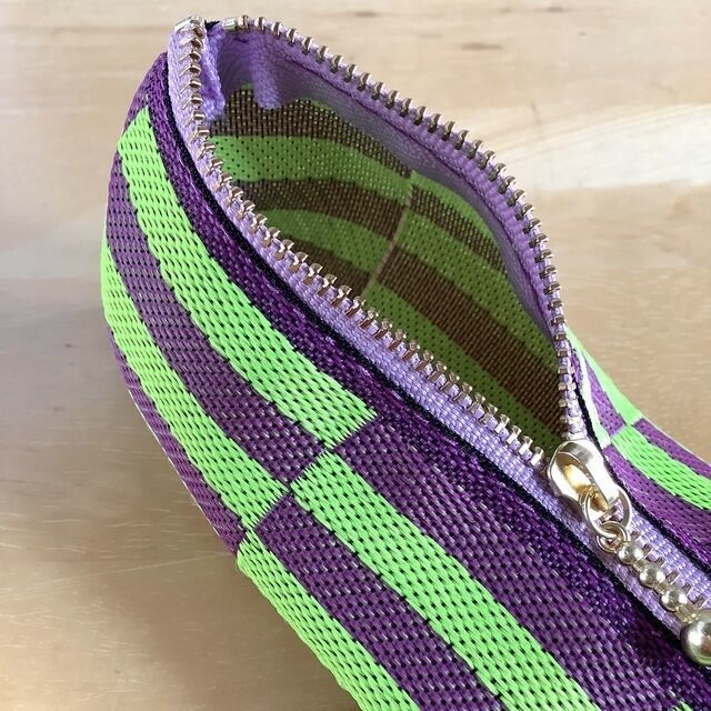 畳縁【エヴァンゲリオン風カラー】ペンケース しましま ネオンカラー