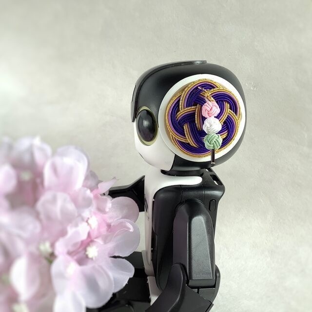 水引製 おだんご ピアス イヤリング お花見 ※ロボホンとお揃い♬