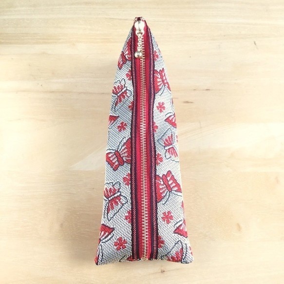 【胡蝶】畳縁 テトラ型 ペンケース 和風 ちょうちょ