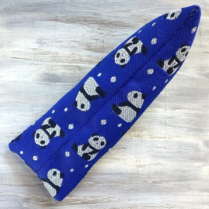 【パンダ】畳縁 テトラ型 ペンケース 熊猫 熊貓 青 紺 チャイナ