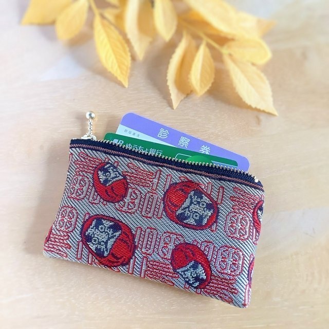 【ダルマ】畳縁 テトラ型 ペンケース 達磨 だるま 金 縁起物