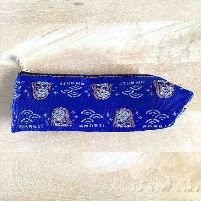【アマビエ】畳縁 テトラ型 ペンケース 紺 疫病退散