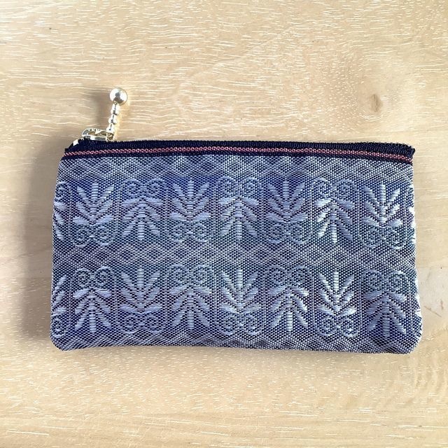 【オリエンタル】畳縁 ぺたんこ ミニポーチ 小銭入れ カードケース ニュアンスカラー