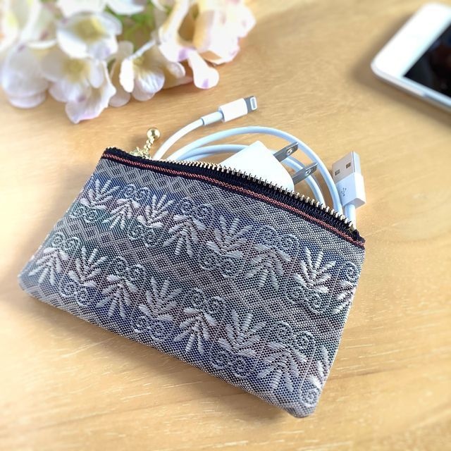 【オリエンタル】畳縁 テトラ型 ペンケース ニュアンスカラー