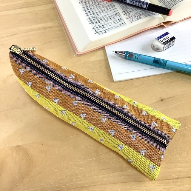 鬼滅の刃 善逸イメージカラー2 畳縁 ミニポーチ 小銭入れ 鱗模様 黄色