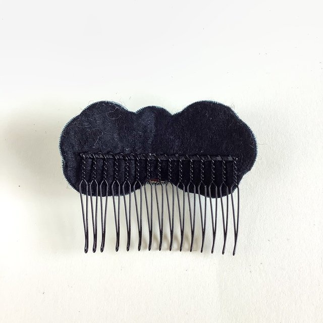 水引 ヘアコーム 【ボルドー】 髪飾り ワインカラー 赤紫