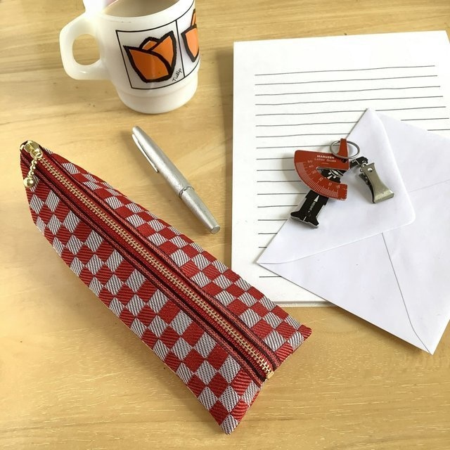 鬼滅の刃 禰󠄀豆子イメージカラー② 畳縁 ミニポーチ 市松模様