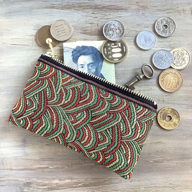 【サイケデリック】畳縁 テトラ型 ペンケース 黒