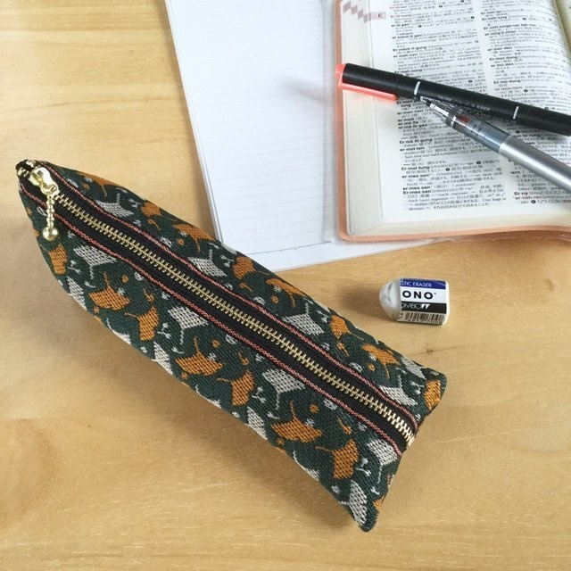 【銀杏】畳縁 ぺたんこ ミニポーチ シックカラー カードケース 小銭入れ イチョウ