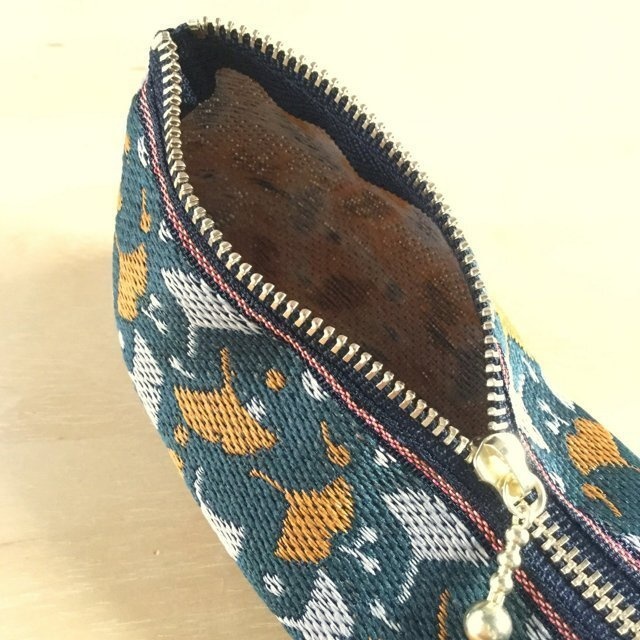 【銀杏】畳縁 テトラ型 ペンケース イチョウ シックカラー