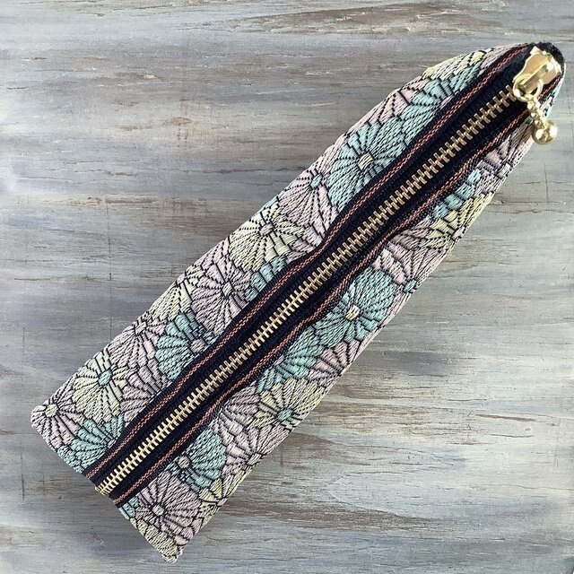 【菊花】畳縁 テトラ型 ペンケース 和風 ニュアンスカラー デイジー