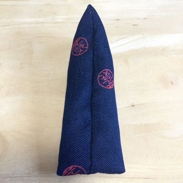 【元気玉】畳縁 テトラ型 ペンケース デニム風